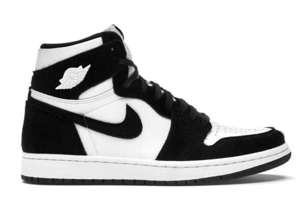 Nike Air Jordan 1 Black White - Image 3