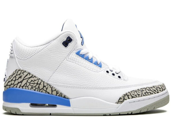 Nike Air Jordan Retro 3 White Blue - Image 2