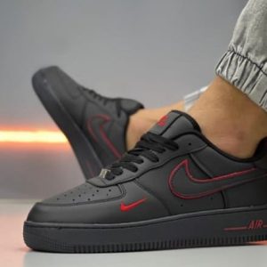 Nike-Air-Force-1-Low-Black-Red
